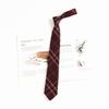 Corbata Roja para Mujer Estilo JK Japonés Estilo Perezoso Corbata Libre Estilo Universitario Corbata para Hombre DK Corbata a Rayas Accesorios para Camisa Moderno
