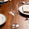 Copas de Vino de Cristal sin Plomo de Alta Transparencia Sopladas de Estilo Europeo de Gama Alta para Comedor, Copas Francesas de Cristal para Vino Tinto Borgoña