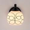 Luminária de parede de engenharia moderna minimalista de vidro de cabeça única para cabeceira e corredor, iluminação, luminária de parede para quarto de hotel, atacado