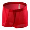 Boxer de Bolsillo de Moda para Hombre de Nylon Diseño Transpirable Estilo Boxer de Malla Ropa Interior Sexy de Moda para Hombre