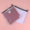 Bolsas de Empaque de Plástico CPE Tipo Camiseta con Pestaña Desprendible en Stock, Bolsas Autoadhesivas Semi-Transparentes para Ropa, Bolsas con Cierre de Cremallera 20*20 para Ropa