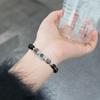 Nuevo Pulsera de Ágata Negra Aquamaro para Mujer Exquisita Moda Lujo Ligero Diseño de Nicho Joyería de Moda Celebridad de Internet Mayoreo