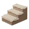 Escaleras para Cama de Gato de Invierno Transfronterizas con Peldaños de Esponja Extraíbles y Lavables, Adecuadas para Perros Pequeños y Gatos, Escalera de Trepa para Todas las Estaciones