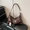 Bolso texturizado versátil para otoño e invierno para mujer, nuevo bolso de hombro de moda 2026, bolso cruzado de gran capacidad, bolso grande vintage para el día a día