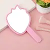 Espejo de Mano con Borde de Encaje con Forma de Nube para Niñas, Espejo Mini Portátil con Mango Imprimible, Espejo de Maquillaje