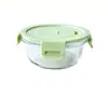 Pote de Almoço de Vidro Resistente ao Calor, Micro-ondas, Especial para Trabalhadores de Escritório Levarem Refeições, Tigelas para Sopa, Potes de Almoço com Tampa para Conservar Alimentos Frescos