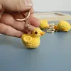 Exquisito Llavero Tejido a Mano, Colgante Pequeño de Ganchillo Hecho con Hilo, Adorno Pequeño Original Hecho a Mano