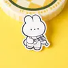 Broche de Conejo Lindo de Dibujos Animados en Acrílico Decoración para Mochila Accesorios para Ropa Pin Regalo Creativo