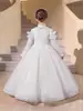 Vestido Formal Vestido de Princesa para Cumpleaños Niñas Niños Vestido Lolita de Manga Larga Nuevo Elegante Vestido de Gasa Esponjosa Presentación de Piano
