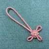 Cuerda redonda de poliéster de 5.0 mm, cordón tejido a mano con patrón para muñecas y juguetes, cordón para insignia acrílica grande, DIY