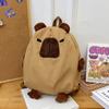 Nova Mochila Fofa de Capivara Mochila Feia de Capivara Grande Capacidade Mochila Estudante da Moda Bolsa Escolar