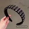 Faixa de Cabeça com Coroa Alta para Mulheres, Novo Estilo com Toque de Luxo, Faixa de Cabelo Larga Versátil para Sair, Acessório de Cabelo para Lavar o Rosto