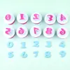 26 Letras Mayúsculas y Minúsculas y Números Moldes de Resorte para Galletas Moldes de Estampado para Pastel de Fondant Moldes de Corte Herramientas Realistas