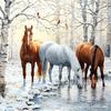 Pintura de diamante de caballo hecha a mano con diamantes de Amazon, nueva y popular, fabricantes de animales, venta directa al por mayor, una generación de cabello