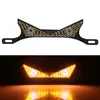 Parafuso de Placa de Moto Transfronteiriço Luz Triangular Semicircular Piscante Olho de Diabo Universal Modificado Acessório Decorativo Luz de Carro