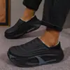 Pantuflas de algodón impermeables para mujer, modelo nuevo para parejas, aptas para uso en exteriores y en casa, con forro polar añadido para mayor calidez, antideslizantes, de suela gruesa, pantuflas de meter para hombre, otoño e invierno