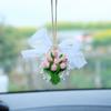 Aromaterapia para Coche Tulipán Colgante de Espejo Retrovisor de Gama Alta Decoración Fragancia Fresca de Larga Duración Colgante para Coche de Mujer