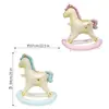 Ventas Directas de Fábrica Nuevo Globo Inflable de Película de Aluminio Transfronterizo Estilo INS Caballo de Madera 3D Decoración de Cumpleaños Infantil Fiesta