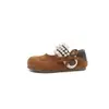 Zapatos de mujer estilo Chanel 2026 nuevos zapatos de verano de malla transpirable con encaje combinados con faldas, zapatos Mary Jane franceses de perlas