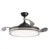 Luz de ventilador de techo con luz LED invisible para uso doméstico en sala de estar, comedor, dormitorio, lámpara de araña ventilador eléctrico
