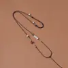 Fio Torcido à Mão Ultrafino Tecido Finamente Cordão de Colar da Moda Ajustável de Jade Hetian Puramente Feito à Mão