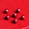 Cristal Jiuyao Mineral Crudo Arena Dorada Púrpura Cubo Pequeño Cuentas Espaciadoras Cuadradas Púrpura Rojo Cinabrio Accesorios Venta Directa del Fabricante