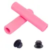 Cubierta de manillar de silicona resistente al desgaste y amortiguadora para bicicleta de montaña, cubierta de manillar de bicicleta de vuelo muerto cómoda y antideslizante, en stock, venta al por mayor