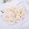 Nueva Cabeza de Flor Rosa de Simulación Rosa de Seda Individual Arreglo Floral Hecho a Mano DIY Decoración de Fondo de Boda Accesorios para Fotografía