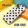 Funda para Teléfono Móvil Iphone18Pm Estilo Coreano Simple y Personalizada con Puntos Negros Funda de Película Ultra Delgada Apple 17Pro
