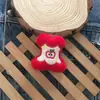 Lindo Broche de Peluche Kt Manzana Roja Decoración de Bolsa Hellokt Muñeco Pinza de Ropa de Dibujos Animados Ins