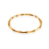Pulseira moderna e nova para exportação, em aço inoxidável com banho a vácuo 18k, com dez diamantes e design aberto em formato de prego