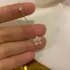Collar de flor de diamante flash para mujer, verano, dulce, delicado, cadena para clavícula de flor pequeña, lujo ligero, diseño de nicho, regalo de cumpleaños, niña