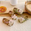 Zapatos Planos Florales para Niñas con Banda Elástica, Boca Baja, Antideslizantes, Zapatos de Princesa, Nuevo Estilo Primavera y Otoño 2026, Zapatos Retro de Punta Redonda para Niñas