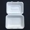 Talheres Descartáveis Biodegradáveis Caixa de Almoço de Polpa 9/ 6 polegadas Quadrada Caixa de Almoço Caixa de Embalagem de Grau Alimentício
