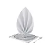 Servilleta de Tela de Poliéster Servilleta de Tela de Hotel Tela Servilleta de Tela Restaurante Blanco Flor Plegada Taza Tela Mantel Mantel