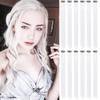 Venta al por mayor del fabricante Peluca de fibra química Colgante de oreja Teñido Cabello largo y liso para mujer Color único Color degradado Extensiones de cabello de un solo color