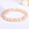 Pulsera Original de Cristal Piedra Ojo de Gato Rosa para Mujer, Popular en Transmisiones en Vivo de Douyin, en Stock, Joyería de Mano de Moda y Versátil al por Mayor