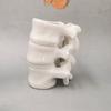 Caneca Criativa de Presente Médico Personalizada Diária Copo de Água de Cerâmica Formato de Esqueleto da Coluna Vertebral Porta-Canetas Padrão Imprimível