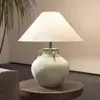 Ornamento de Vento Silencioso Estilo Japonês Sala de Estar Estudo Luminária de Cabeceira Pote de Porcelana Feito à Mão Vasos de Flores Luminária de Mesa de Cerâmica para Hotel Pousada
