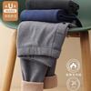 Calça Térmica de Lã de Cordeiro Feita Sob Medida, Calça Grossa de Algodão com Fleece para o Inverno, Leggings de Algodão Resistentes ao Frio, Calça de Camada de Base, Calça Térmica