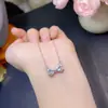 Proveedor de TikTok de Collar de Aguamarina Natural Cristal, Piedra Principal Limpia 4*4mm, Incrustación de Plata 925, Galvanoplastia de Alta Resistencia