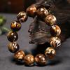 Pulseira Genpo de Mianmar Âmbar Cera de Abelha Flor Demoníaca Caverna de Karst Pulseira de Contas de Mel para Homens e Mulheres Pulseira de Transmissão ao Vivo Âmbar 913