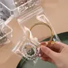 Bolsa selladora transparente engrosada para joyería, bolsa autosellante portátil, bolsa de almacenamiento de joyería de alta calidad, conveniente y duradera