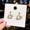 Pendientes de Asteroide Completamente Diamantados de Moda con un Diseño Único, Pendientes de Moda Nicho del Cielo Estrellado Universo, Pendientes Huecos para Mujer, Pendientes de Lujo Ligero