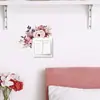 VA-KG004 flor romántica hoja dormitorio sala de estar enchufe interruptor de luz pegatina decorativa de pared autoadhesiva venta al por mayor comercio exterior