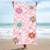 Toalla de playa, toalla de baño, venta al por mayor, toalla de microfibra, esterilla de playa rectangular, toalla de baño con impresión digital, chal para figurar