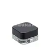 En stock Botella de Crema para Ojos de 5 ml 9 ml Tarro de Porcelana Negra Transparente Porcelana Blanca Tarro de Vidrio Botella de Crema Tamaño de Viaje Cosmético