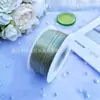 Fita de Poliéster Dupla Face Criptografada de 0,3 cm e 100 Jardas Laço de Casamento Embalagem de Presente Elegante Fita de Seda e Cetim 3 mm