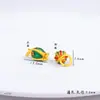Loja de ouro com pingente de raposa azul de alta temperatura de ouro antigo pingente de tulipa feminina acessórios DIY colar