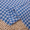 Tela para camisa a cuadros directa de fábrica primavera y verano superventas tela para camisa tejida a cuadros azul y blanco tela para ropa de vestir